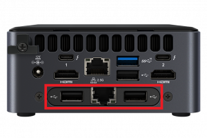Intel NUC 12/13 LAN & USB Expansion Module (Additional 2x USB Type A and 2.5Gb NIC)