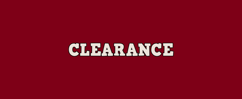 Clearance items